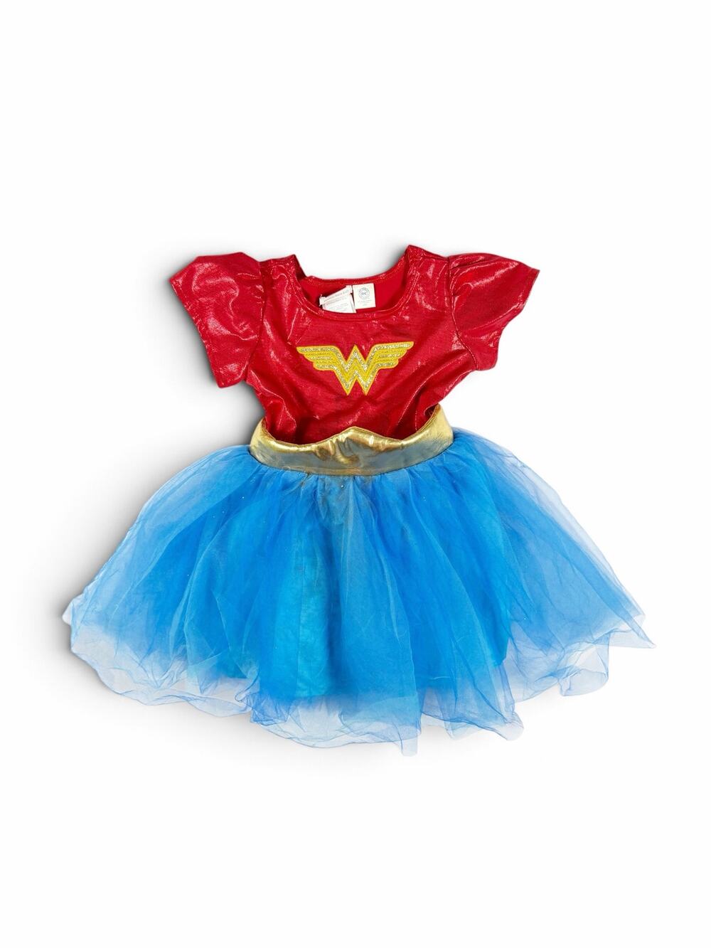 Pottery Barn Kids DC Comics Wonder Woman Girls Tutu Dress Costume Size 4-6